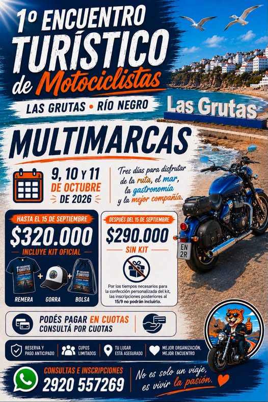 1er Encuentro Turistico de Motocicletas flyer