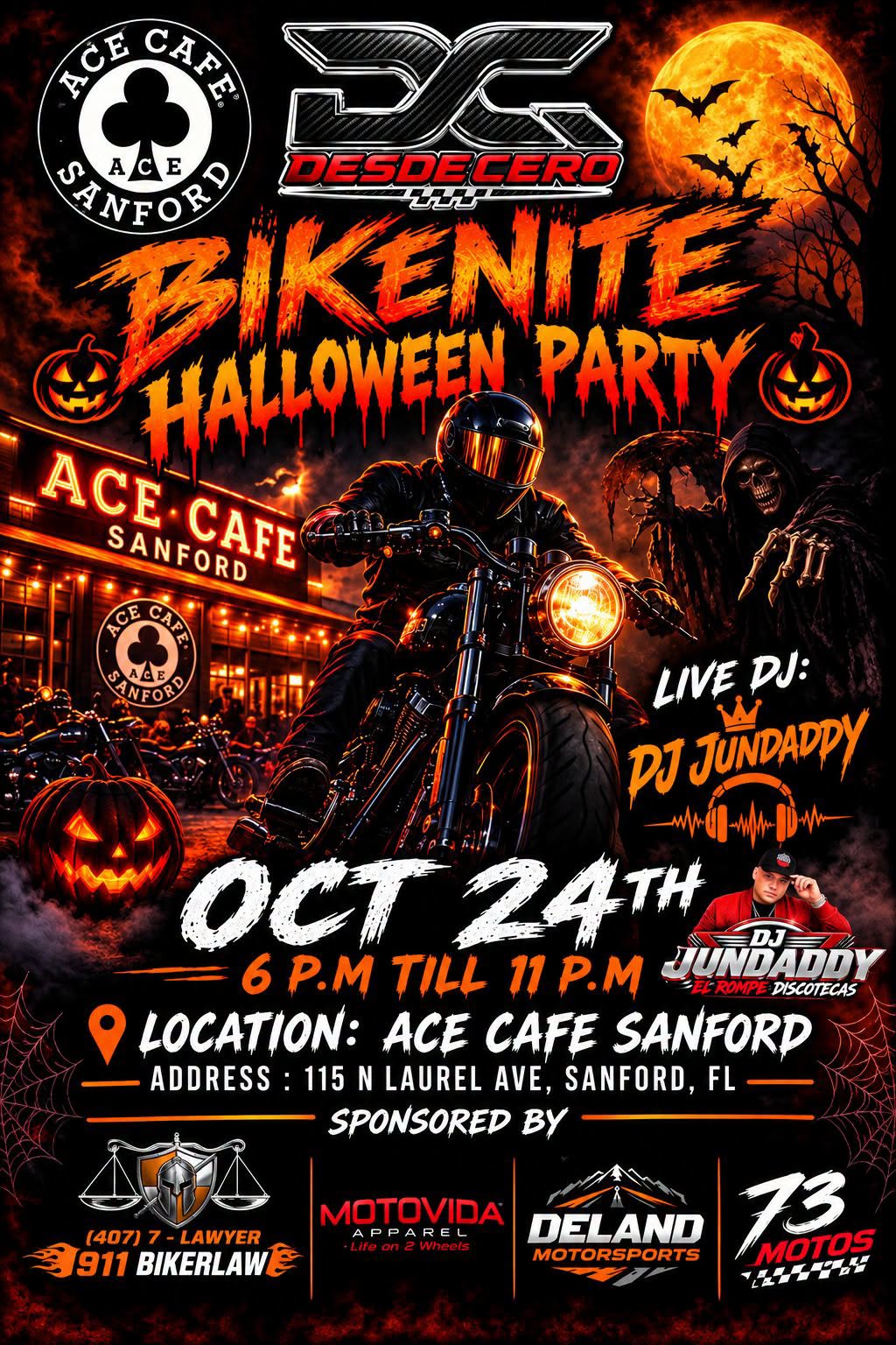 BIKENITE HALLOWEEN PARTY flyer